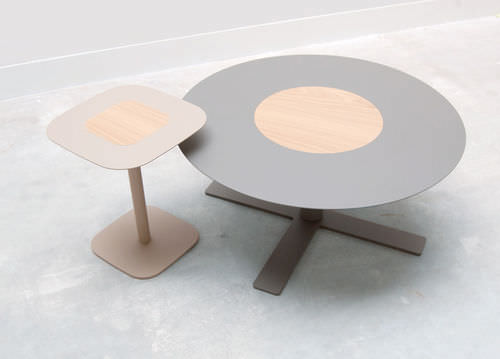 Tavolino basso contemporaneo - BLUSH - SPELL - in legno / rotondo / per uso residenziale