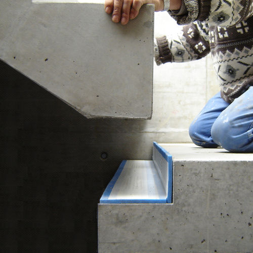 Sottofondo resiliente in fogli - VIBRAX-STAIR - Mageba - in EPDM / in elastomero / per gradini di scale
