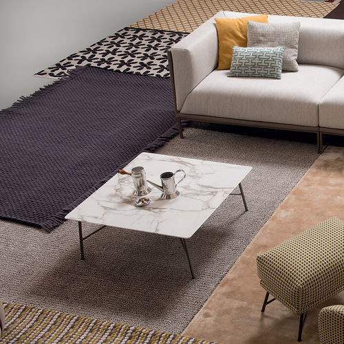 Tavolino basso contemporaneo - Mek - My Home Collection - in rovere / in MDF laccato / in marmo