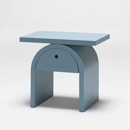 Comodino contemporaneo - Arcom - My Home Collection - in MDF laccato / con supporto in MDF laccato / rettangolare