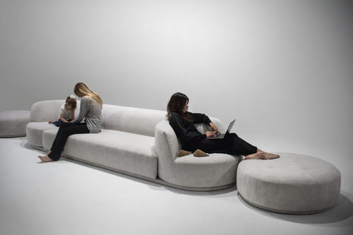 Divano modulare - Bordone - My Home Collection - contemporaneo / in tessuto / girevole
