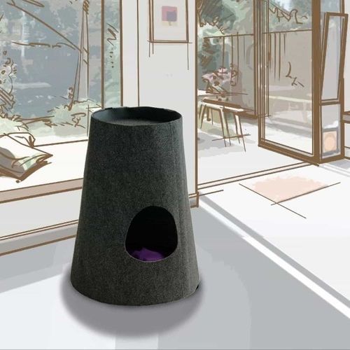 Cuccia per gatto in feltro - BOHO - pet.interiors - in poliestere / in cotone / in velluto