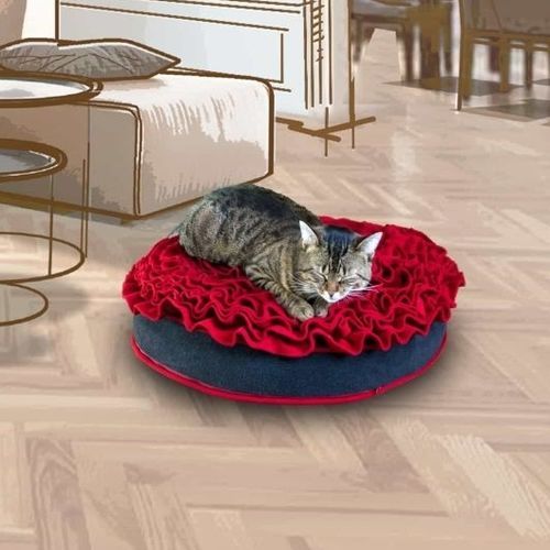 Cuscino per animali domestici (cani e gatti) - ROSE - pet.interiors - rotondo / a motivi / per uso residenziale