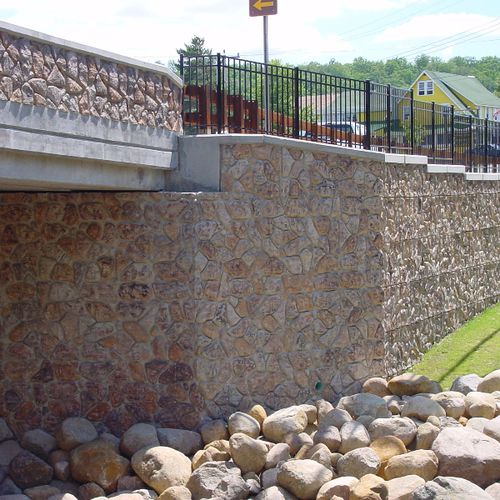 Muro di contenimento in calcestruzzo - HERKIMER COUNTY - The Fort Miller Co. - modulare / prefabbricato / per costruzione di ponti