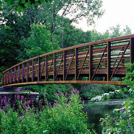 Ponte in corten - CONNECTOR® - Contech - reticolare / pedonale