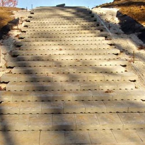 Blocco di calcestruzzo pieno - ARMORWEDGE® - Contech - per gradini / per dighe / ad alte prestazioni