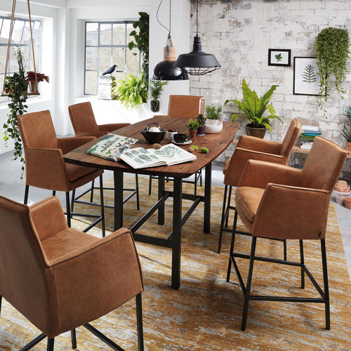 Sedia alta contemporanea - HELANA - Musterring - da interno / in tessuto / con supporto in metallo