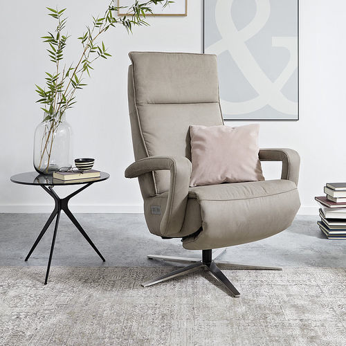 Poltrona contemporanea - MR 251 - Musterring - in pelle / in metallo / ergonomica