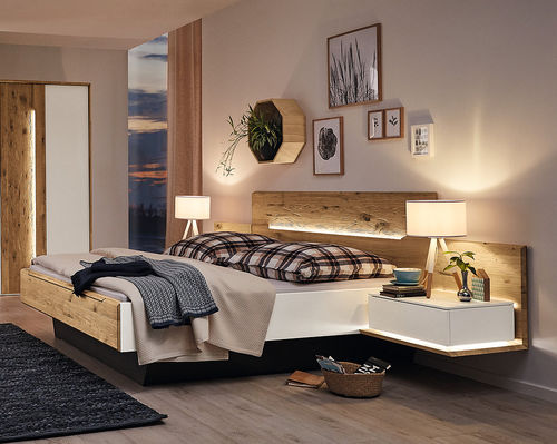 Letto matrimoniale - JOVANNA - Musterring - contemporaneo / con testiera / con comodini