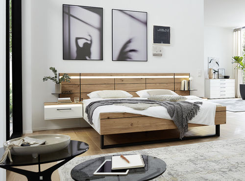 Letto matrimoniale - MADIVA - Musterring - in stile rustico / con testiera / con comodini