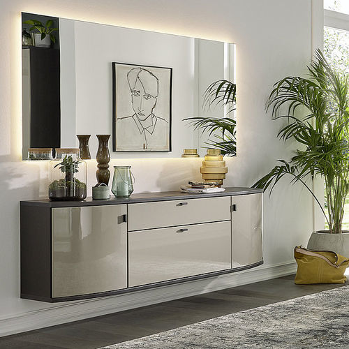 Credenza a muro - KIRA-SYSTEM-DIELEN - Musterring - contemporanea / in legno laccato / con ante battenti