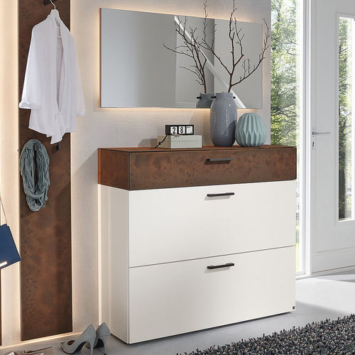 Scarpiera contemporanea - ODESSA - Musterring - autoportante / in legno laccato / per uso residenziale