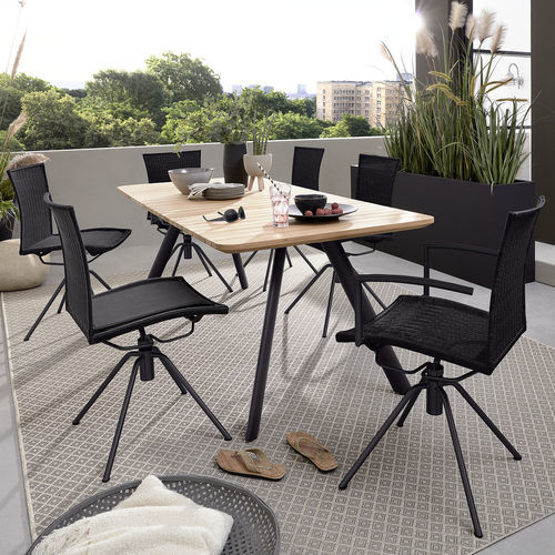 Sedia contemporanea - HELMOND  - Musterring - da esterno / in tessuto / con supporto in metallo