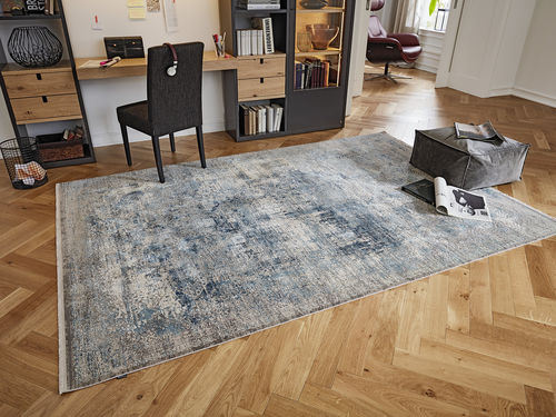 Tappeto orientale - DELUXE  - Musterring - a motivi / rettangolare / beige