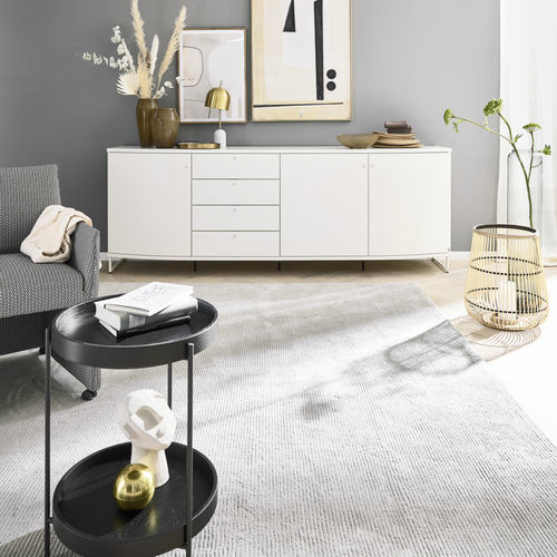 Tappeto contemporaneo - JUSTB! - Musterring - a motivi / rettangolare / beige