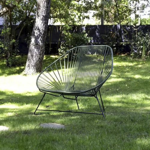 Divano contemporaneo - Acapulco - BOQA - da giardino / per terrazza / in lino