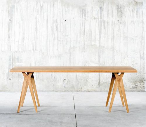Tavolo da pranzo contemporaneo - YOY   - qowood - in rovere / in noce / in legno massiccio
