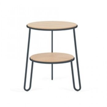 Tavolino contemporaneo - ANATOLE - Harto - in rovere / in MDF / con supporto in metallo