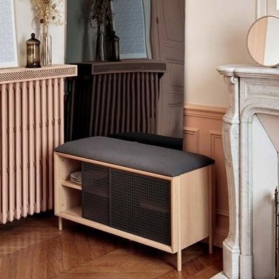 Panca contemporanea - GABIN  - Harto - in rovere / in MDF / in quercia naturale