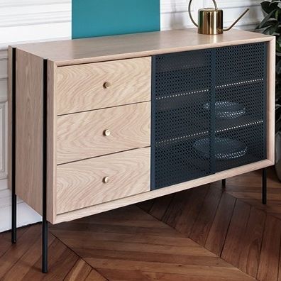 Credenza alta - GABIN - Harto - contemporanea / in rovere / impiallacciata in legno
