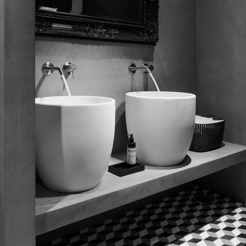 Lavabo da appoggio - BLUE - JEE-O GmbH - in quarzo / rotondo / contemporaneo