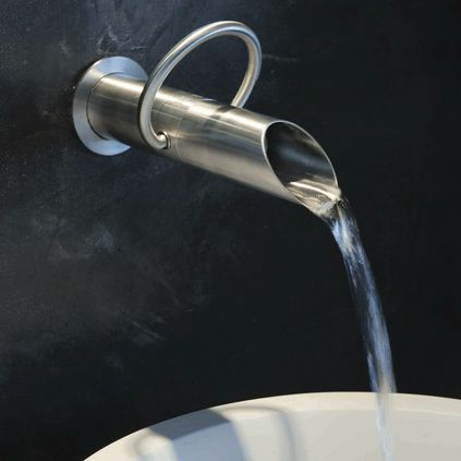 Miscelatore per lavabo - PURE - JEE-O GmbH - da parete / in acciaio inossidabile / da bagno