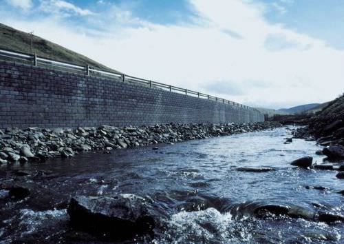 Blocco di calcestruzzo pieno - GEOLOCK  - Phi Group - per muro di contenimento / facciavista / aspetto pietra