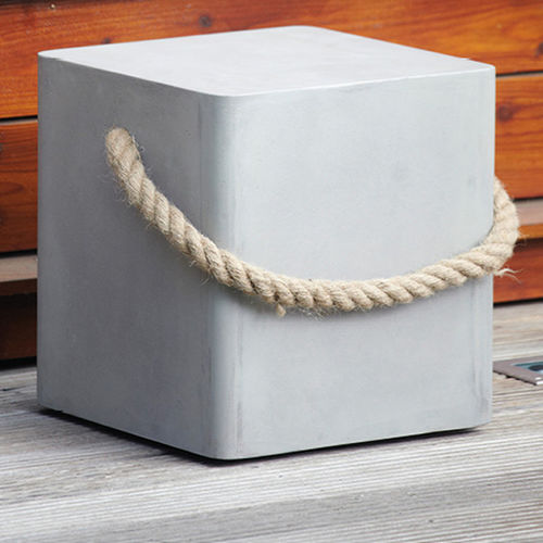 Sgabello contemporaneo - Jankurtzmöbel - in calcestruzzo / con base centrale / da giardino