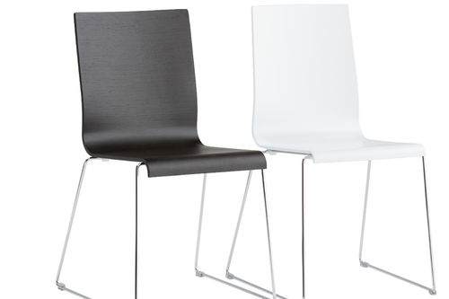 Sedia contemporanea - KUADRA - Jankurtzmöbel - da esterno / in wengé / in rovere