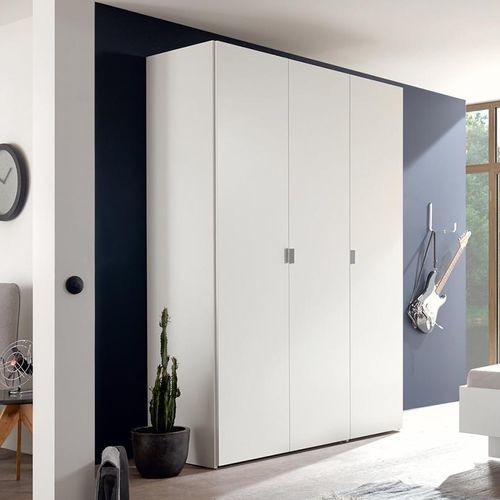 Armadio contemporaneo - BASIC - NOW! By Hülsta - in legno laccato / con ante battenti / bianco