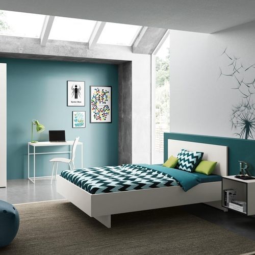 Letto matrimoniale - BASIC - NOW! By Hülsta - contemporaneo / con testiera / in legno laccato
