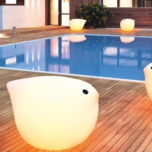 Lampada da pavimento - BIRDY - NOW! By Hülsta - in plastica / design originale / con cavo