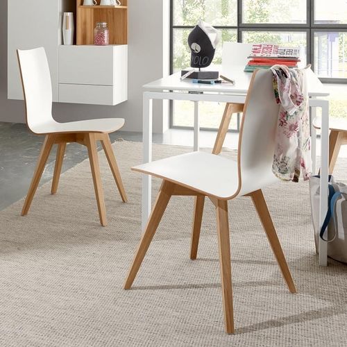Sedia contemporanea - SPEISEN - NOW! By Hülsta - da interno / in HPL / con supporto in noce