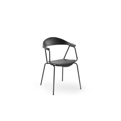 Sedia contemporanea - PIUN - prostoria - da interno / in legno / con supporto in metallo