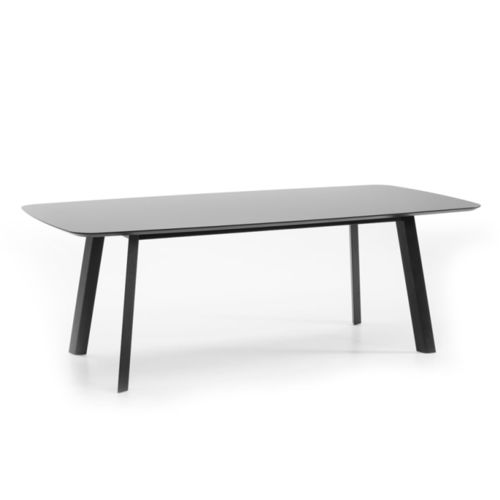 Tavolo contemporaneo - RHOMB - prostoria - in legno / in Fenix NTM / con supporto in legno