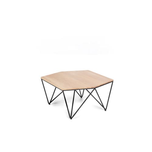 Tavolino basso contemporaneo - 3ANGLE - prostoria - in legno massiccio / in MDF / in HPL