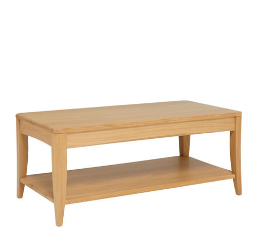 Tavolino basso contemporaneo - ARTISAN - ercol - in rovere / rettangolare / con contenitore