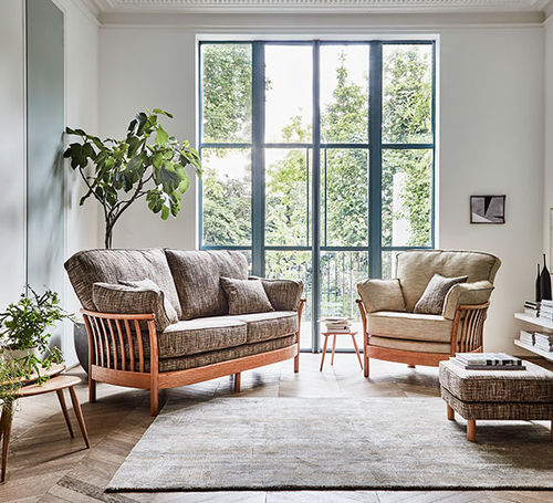 Divano classico - RENAISSANCE   - ercol - in tessuto / per cuscini / colore personalizzabile