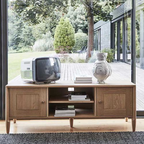 Mobile porta TV contemporaneo - CAPENA - ercol - lowboard / in rovere