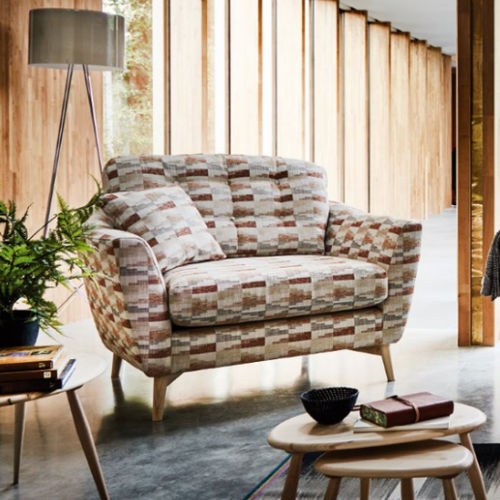 Poltrona contemporanea - GELA : SNUGGLER - ercol - in tessuto / in frassino / per cuscini