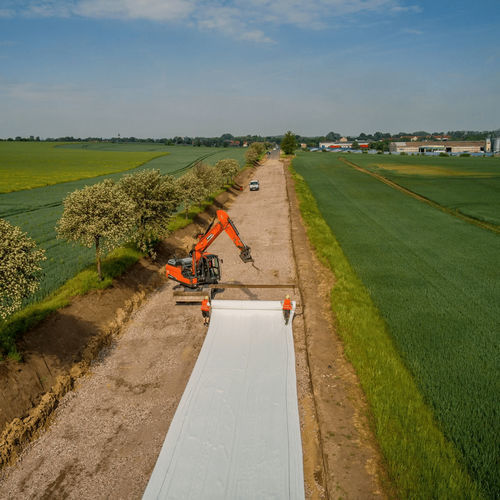 Geotessile tessuto - Stabilenka - Huesker - in poliestere / per consolidamento / per vasca