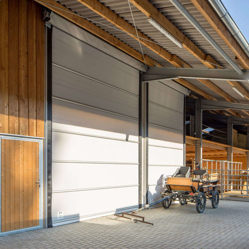 Porta industriale sezionale - Lubratec® Stabitor - Huesker - in gomma / in alluminio / di sicurezza