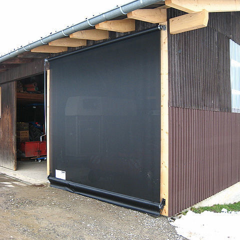 Tenda avvolgibile a rullo - Lubratec®  - Huesker - per veranda / in tela / da esterno