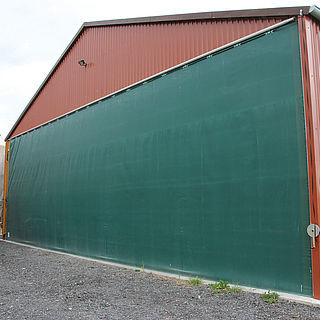 Porta industriale a libro - Lubratec® - Huesker - in alluminio / in acciaio inossidabile / a prova di vento