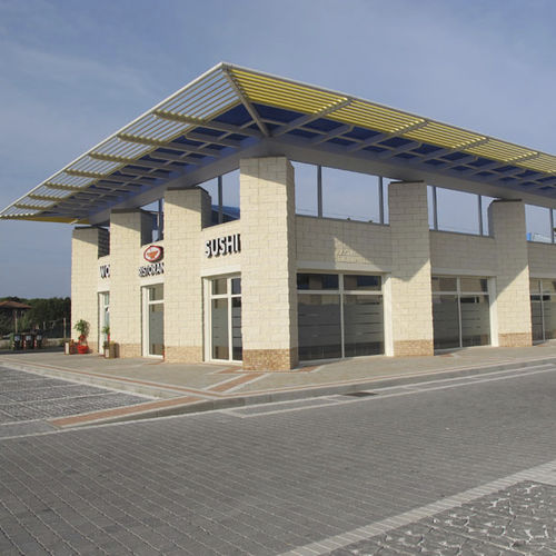 Blocco di calcestruzzo forato - CROMABLOC ® - Paver - per muro portante / facciavista