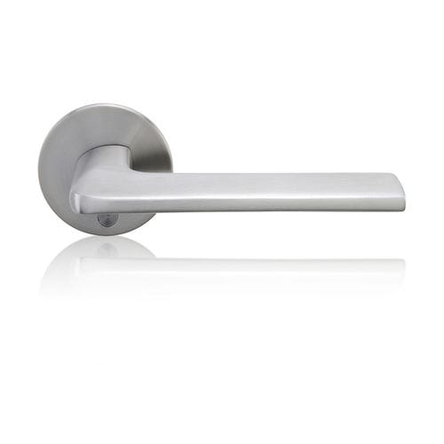 Maniglia per porta - SENZA SINK ROSETTE - M&T 1997, a.s. - in acciaio inossidabile / contemporanea