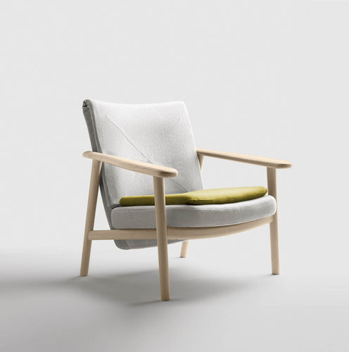 Poltrona design scandinavo - Paleta - Bosc - in tessuto / in rovere / in noce