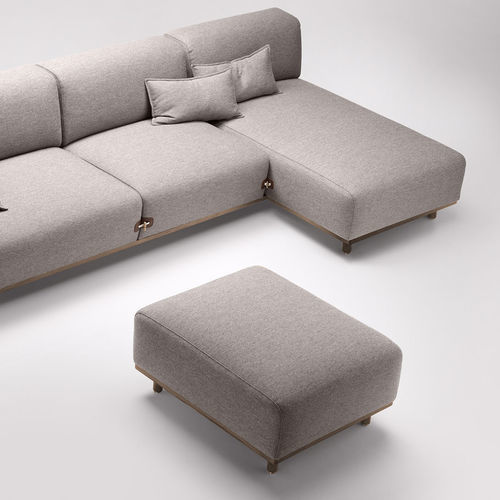 Ottomana contemporanea - Duffle - Bosc - in tessuto / in rovere / in noce