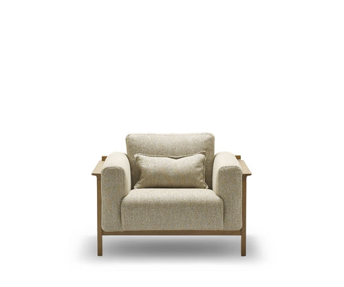 Poltrona contemporanea - CONTIS BOURG - Bosc - in tessuto / in rovere / colore personalizzabile