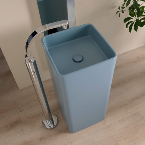 Lavabo autoportante - MONOWASH - FLAMINIA - in ceramica / lucido / finitura opaca